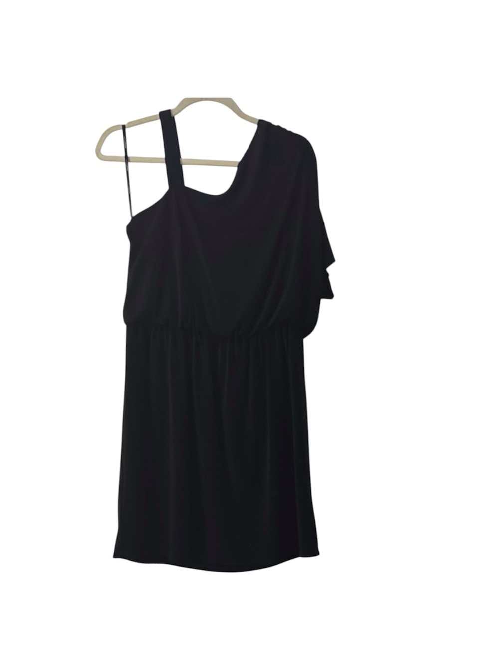 Laundry by Design Black Asymmetrical One-Shoulder Dress Size M